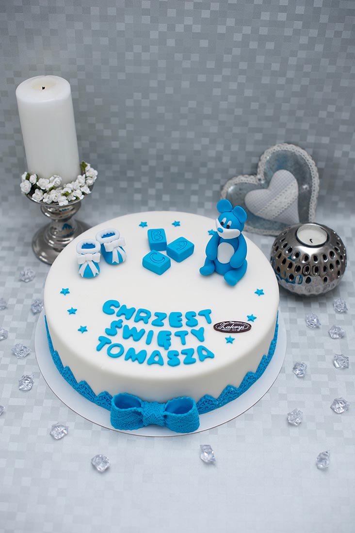 Tort okragły w masie cukrowej nr 2