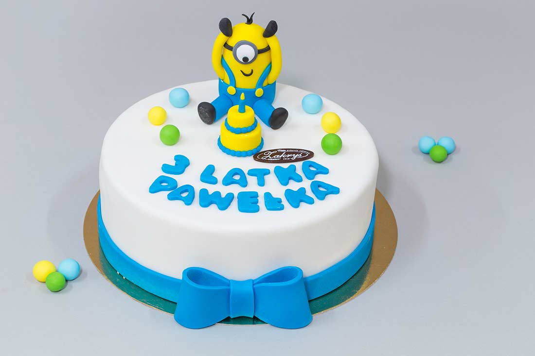 Tort okrągły w masie cukrowej Nr 20