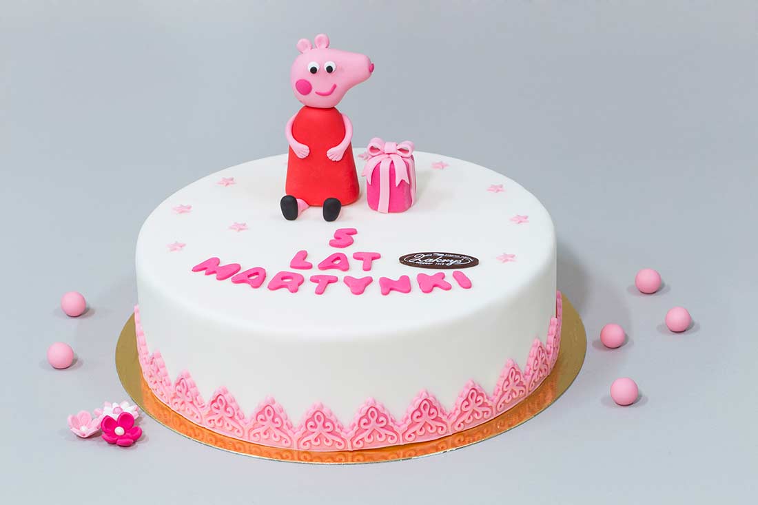 Tort okrągły w masie cukrowej Nr 23