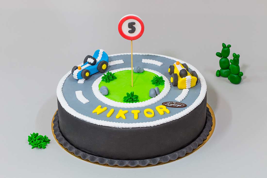 Tort okrągły w masie cukrowej Nr 28