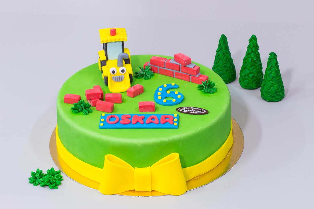 Tort okrągły w masie cukrowej Nr 34