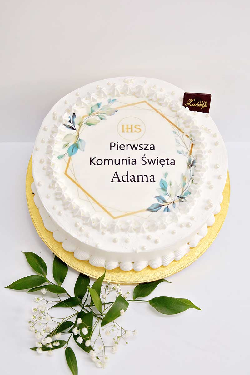 Tort Komunia Św. w śmietanie nr 1