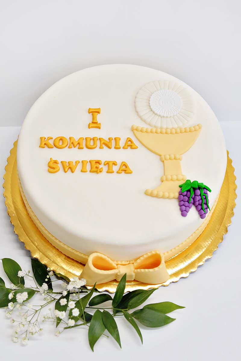 Tort Komunia Św. w śmietanie nr 1