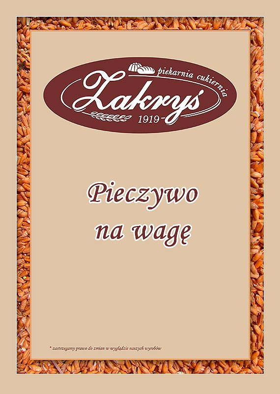 Pieczywo na wagę