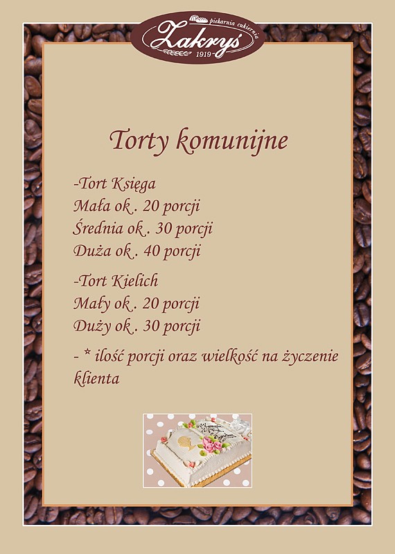 Torty komunijne